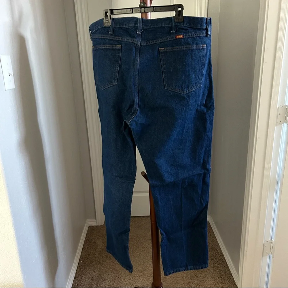 Men’s Rustler Dark Wash Denim Regular Fit Jeans Size 42x32 |C65 - Picture 11 of 12